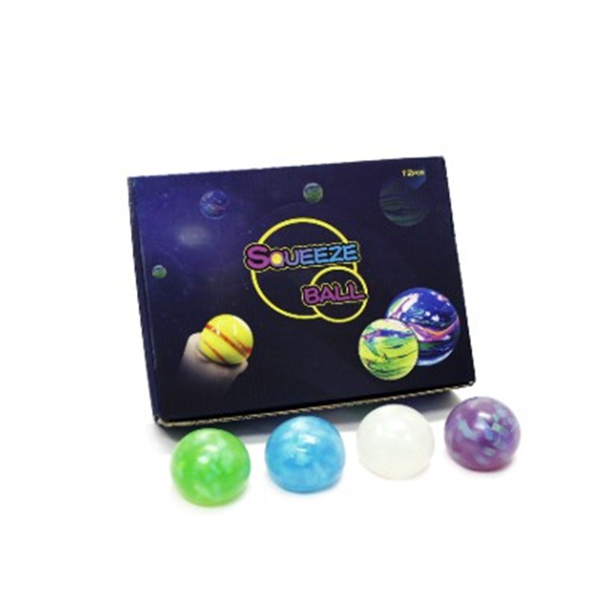 PLASTIMAR - SET 12 PELOTAS SQUISHY SENSORIALES