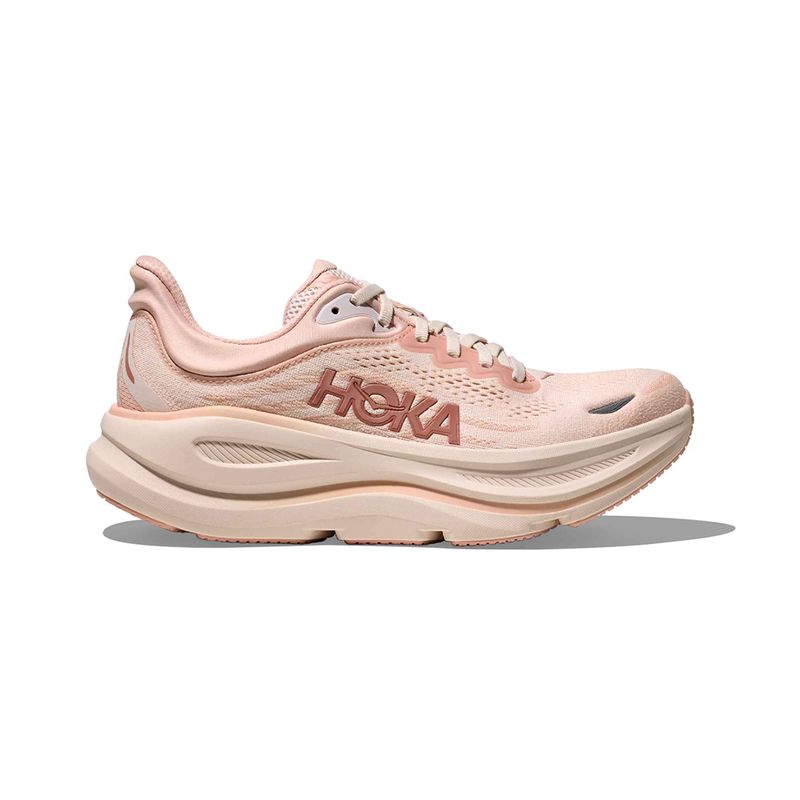 HOKA - Zapatillas Mujer Running Hoka Bondi 9 Latte/Rose Cream