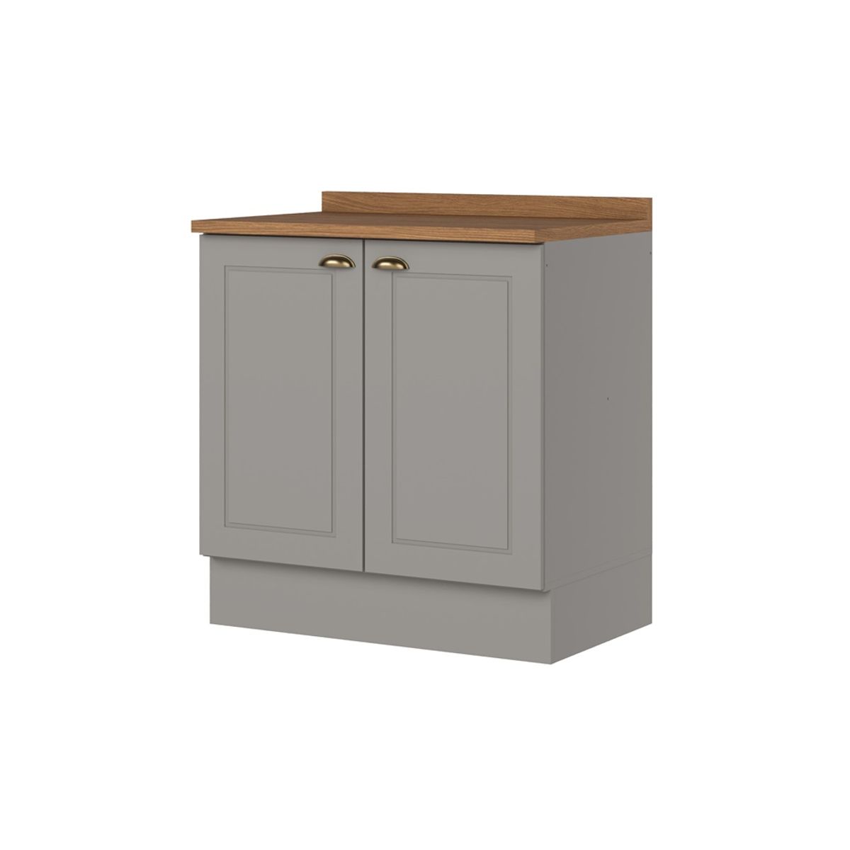 HOME MOBILI - Mueble de Cocina Base 2P Línea Americana Gris
