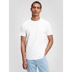 GAP - Polera Cuello Redondo Solida Blanco