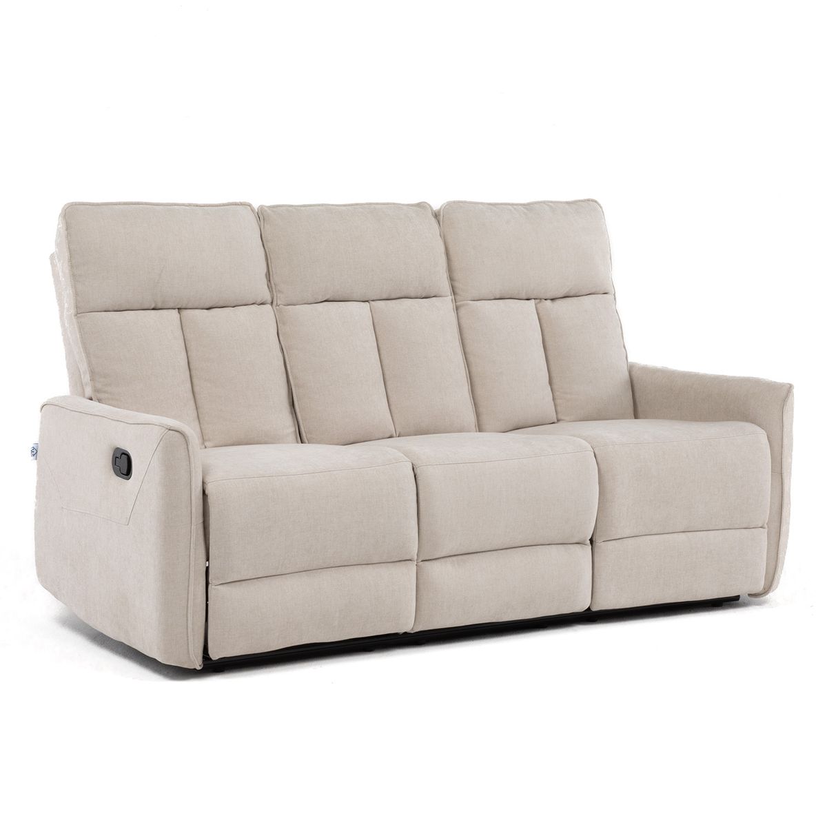 VYS SPA - SILLON RECLINABLE CREAM MONACO CON POSAVASOS