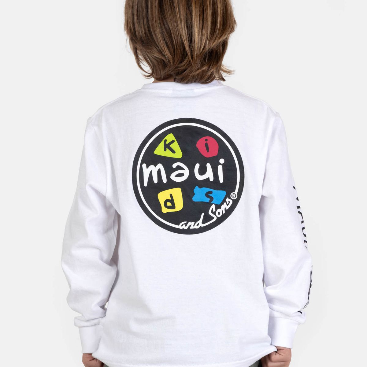 MAUI AND SONS - Polera ML Kailo Blanco Infantil Maui And Sons