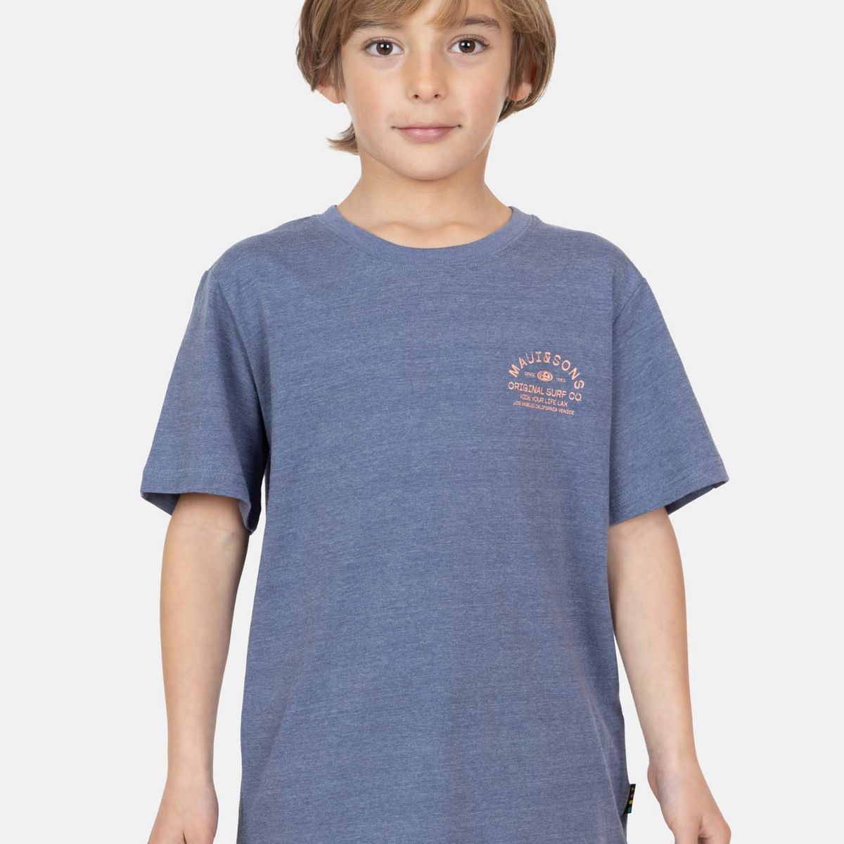 MAUI AND SONS - Polera MC Salitre Azul Infantil Maui And Sons