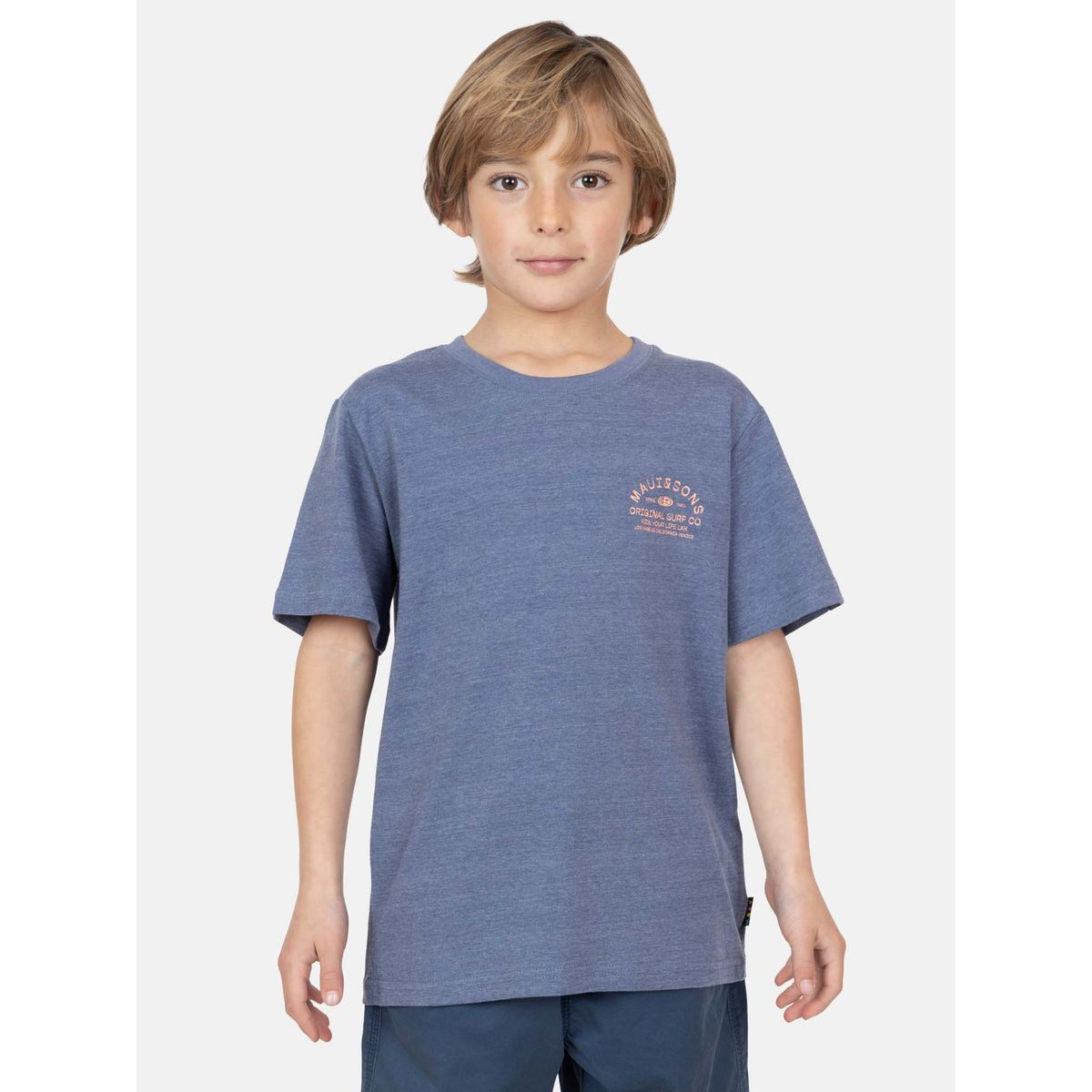 MAUI AND SONS - Polera MC Salitre Azul Infantil Maui And Sons