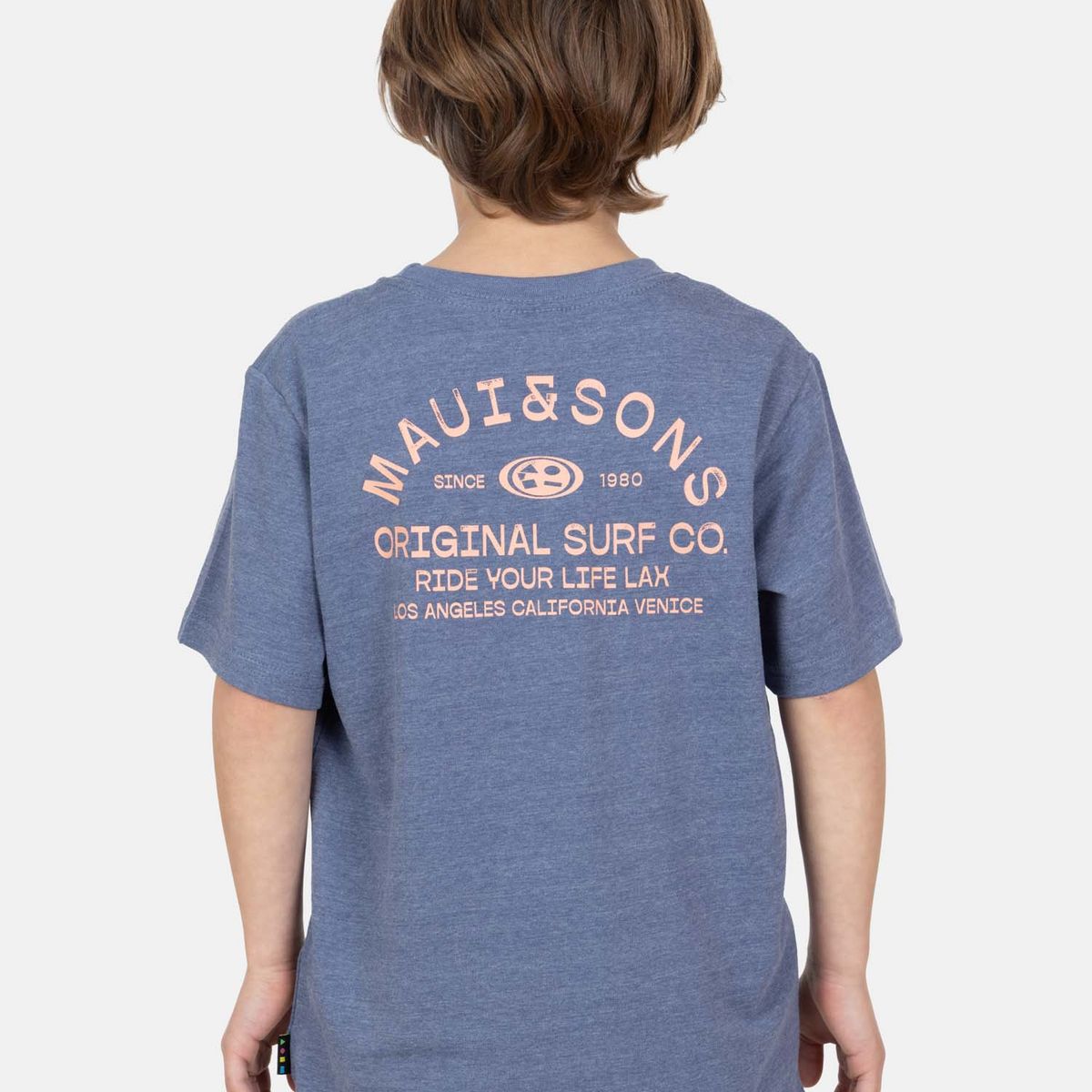 MAUI AND SONS - Polera MC Salitre Azul Infantil Maui And Sons