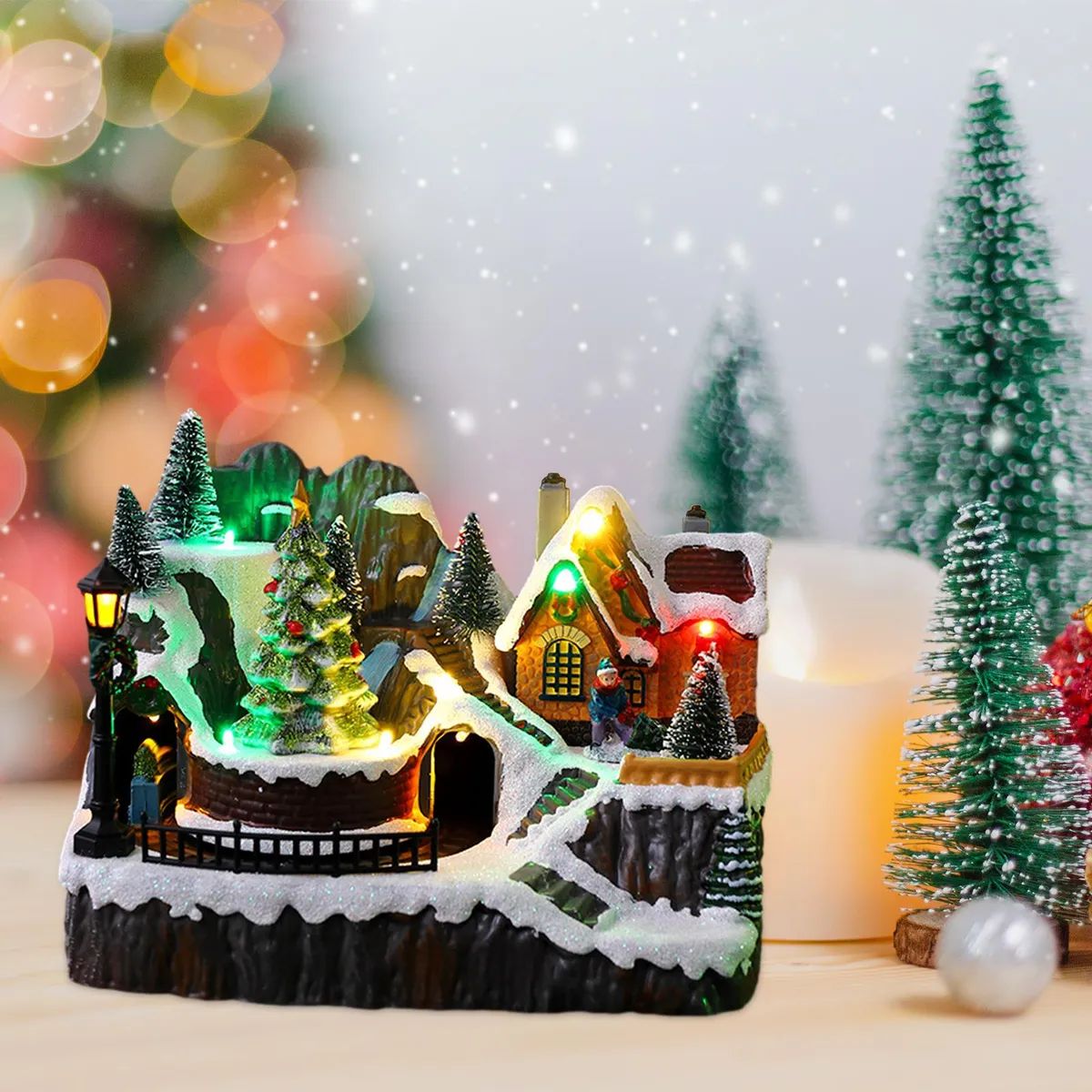 MOVI - ADORNO NAVIDEÑO MUSICAL CON LUZ Y MOVIMIENTO