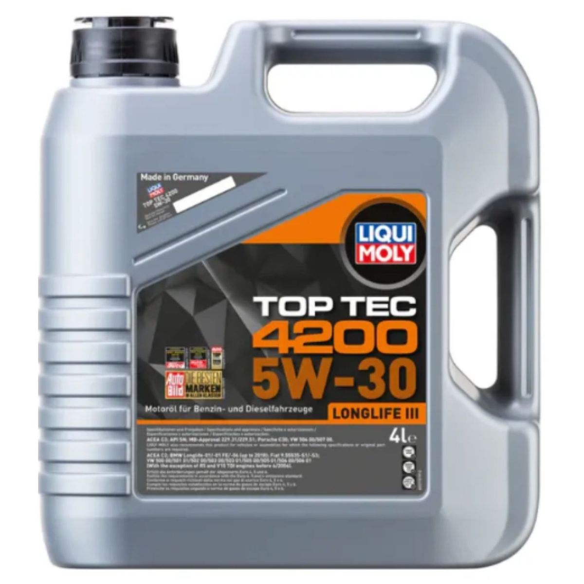 LIQUI MOLY - Aceite Motor 5w30 Top Tec 4200 Liqui Moly 4 Lts.