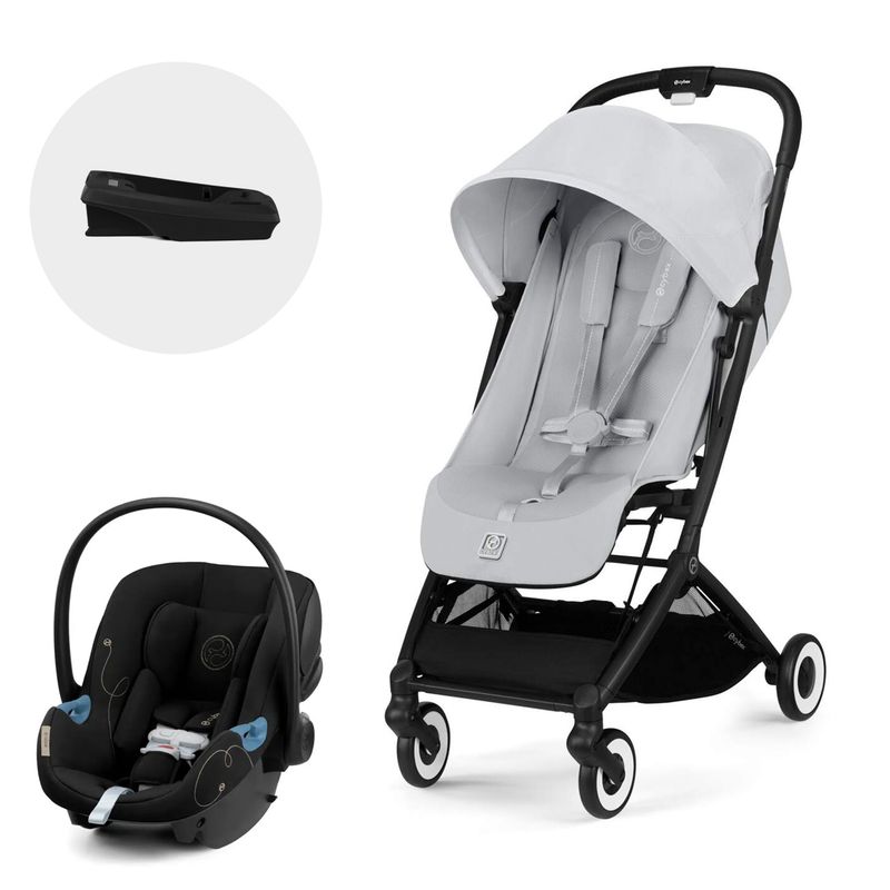 CYBEX - Coche Travel System Orfeo BLK FG + Aton G + Base G