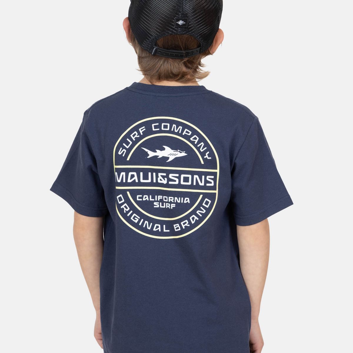 MAUI AND SONS - Polera MC SeaTribe Azul Infantil Maui And Sons