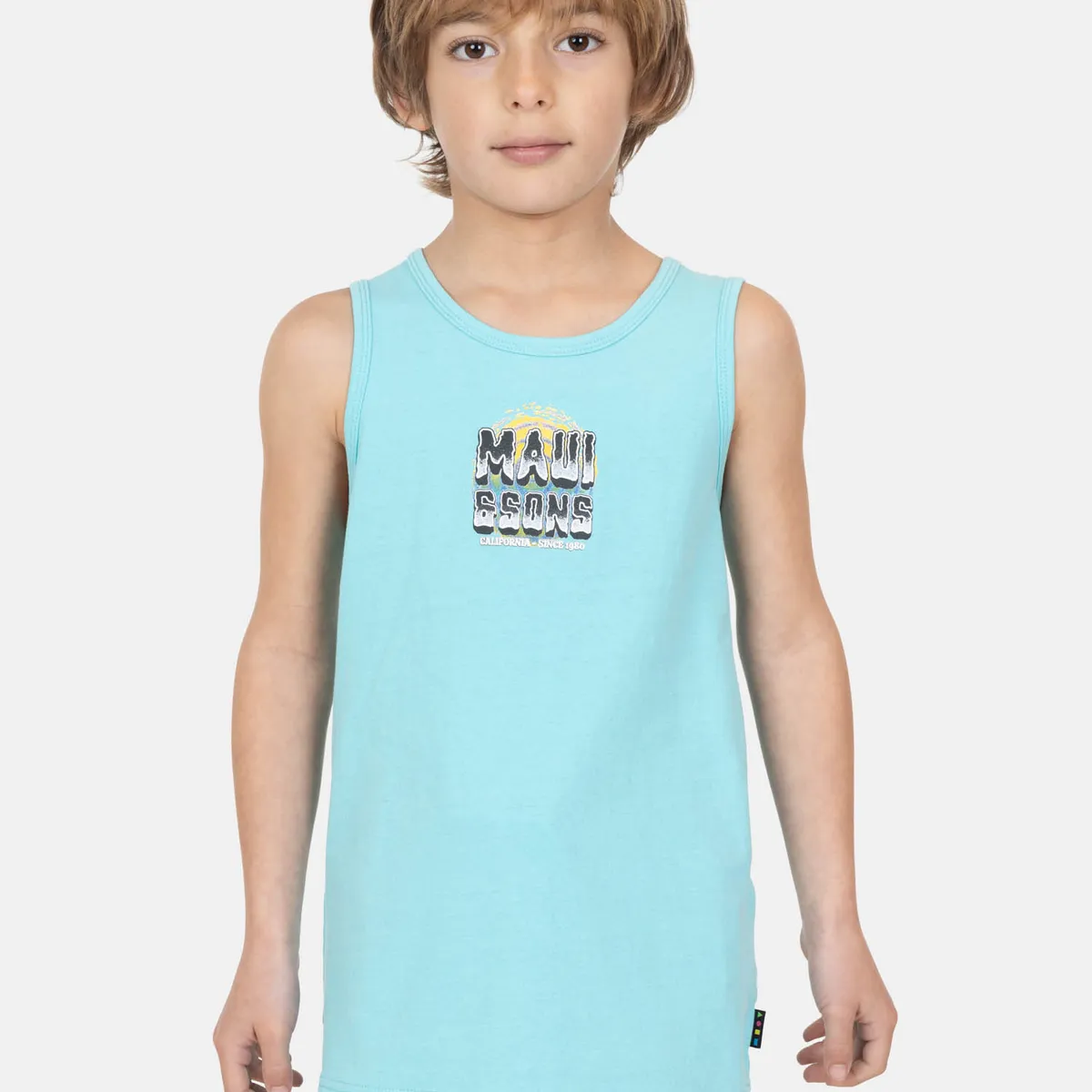 MAUI AND SONS - Polera SM Flipz Celeste Infantil Maui And Sons