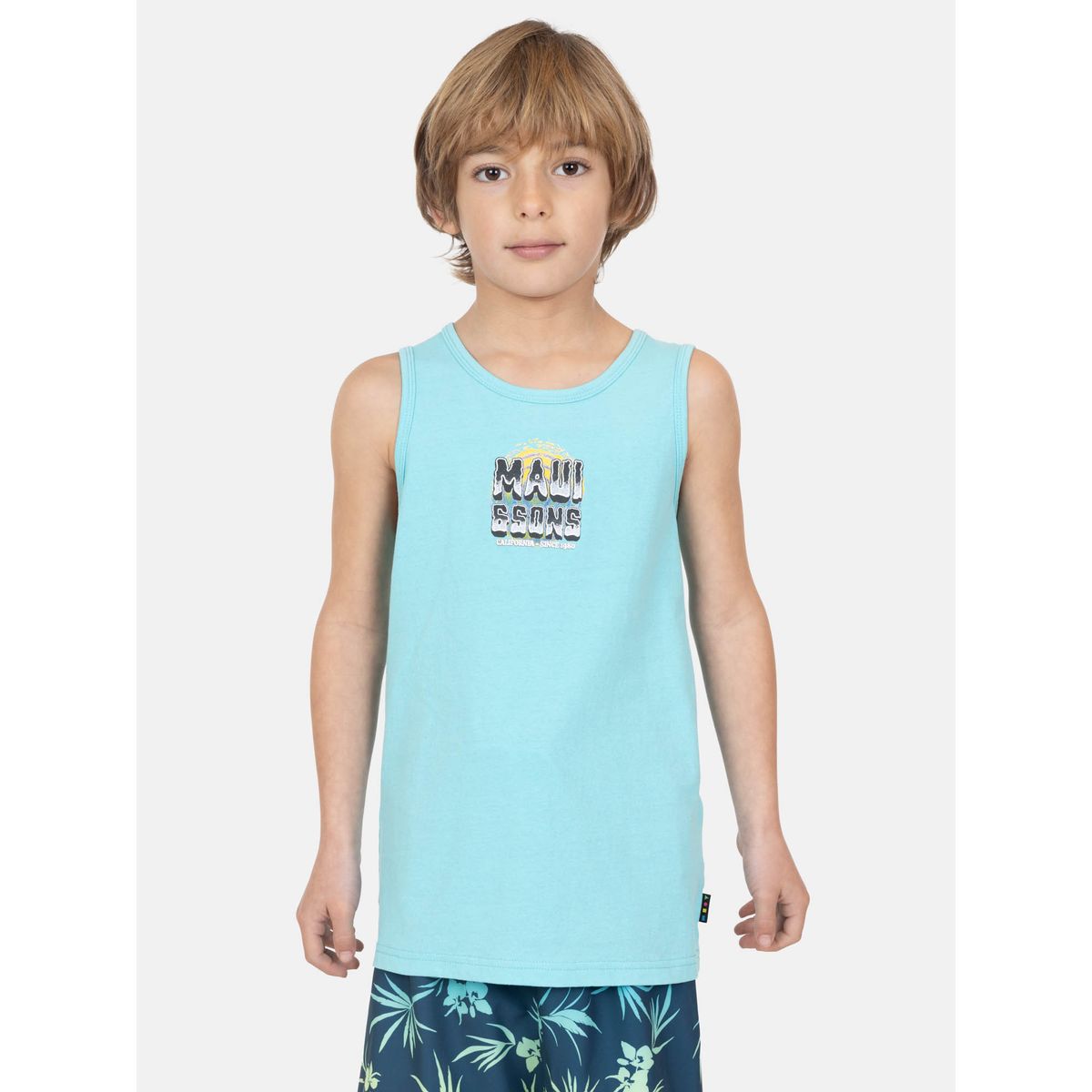 MAUI AND SONS - Polera SM Flipz Celeste Infantil Maui And Sons