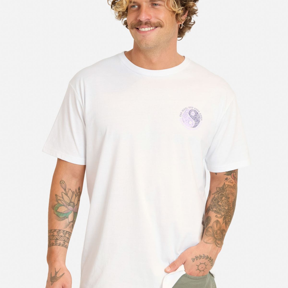 MAUI AND SONS - Polera MC Bazoy Blanco Hombre Maui And Sons