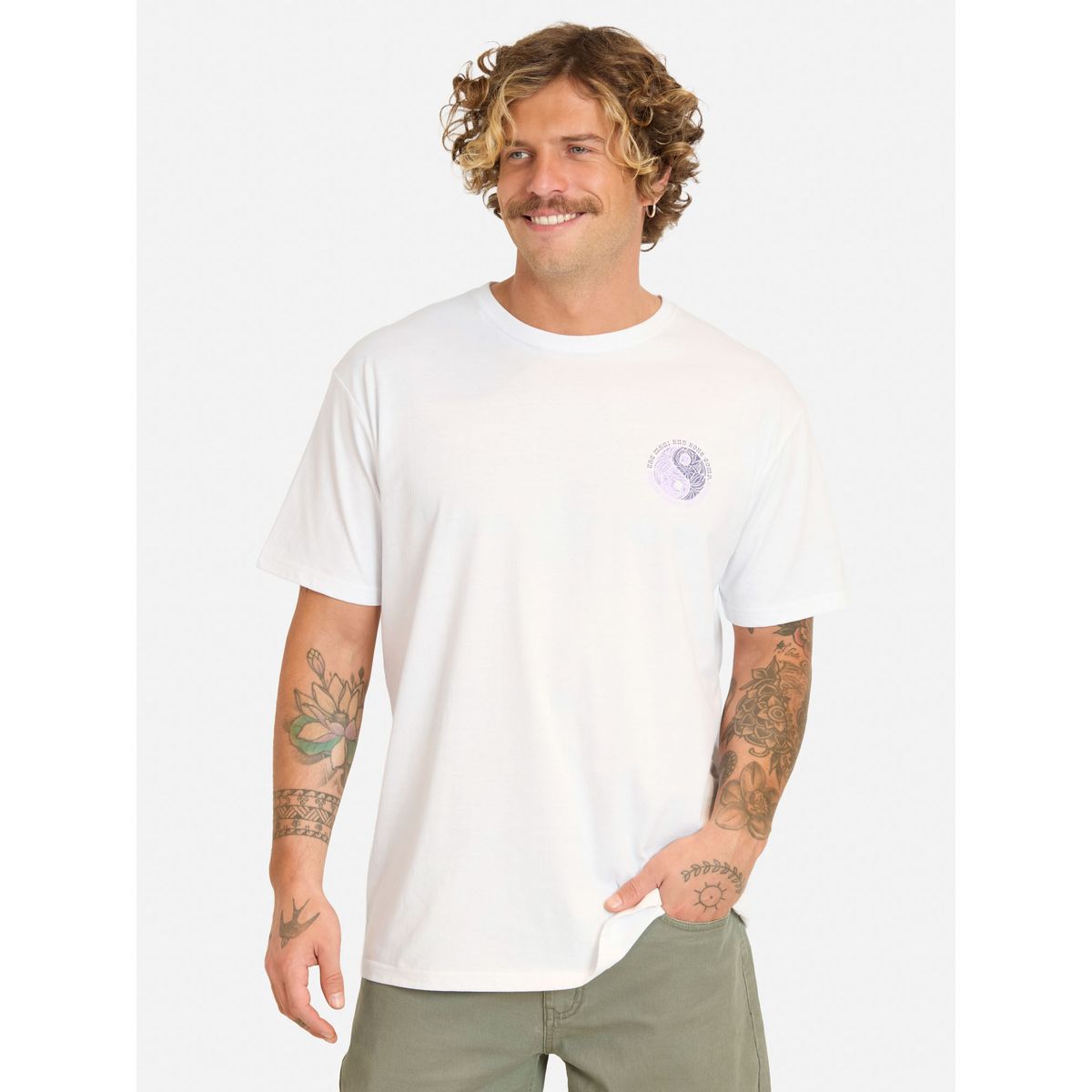 MAUI AND SONS - Polera MC Bazoy Blanco Hombre Maui And Sons