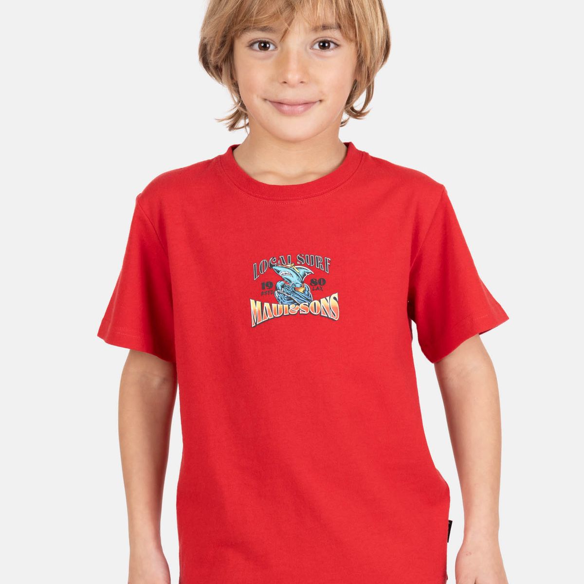 MAUI AND SONS - Polera MC Nautika Rojo Infantil Maui And Sons