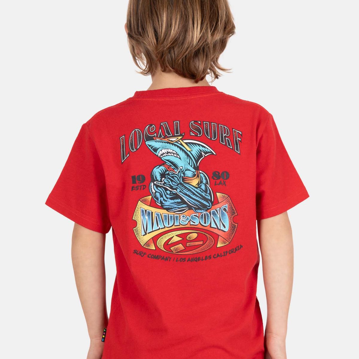 MAUI AND SONS - Polera MC Nautika Rojo Infantil Maui And Sons
