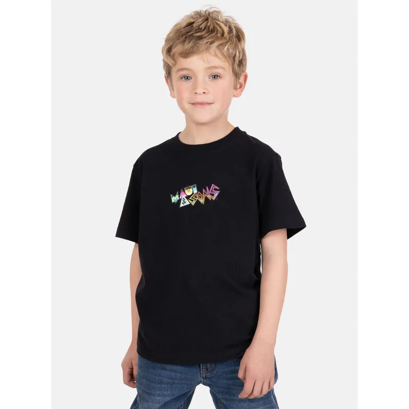 MAUI AND SONS - Polera MC SunBreak Negro Infantil Maui And Sons