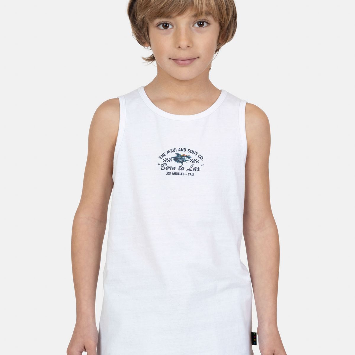 MAUI AND SONS - Polera SM Tikon Blanco Infantil Maui And Sons