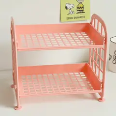 HOMESTAR - Estantería Organizador 2 Niveles Naranja