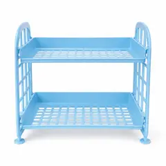 HOMESTAR - Estantería Organizador 2 Niveles Azul