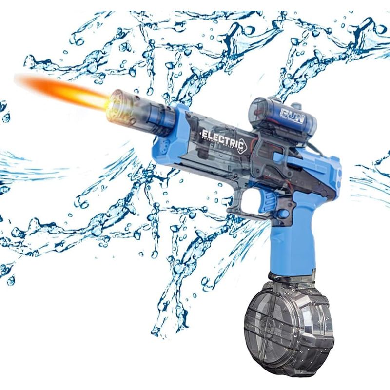 MOVI - PISTOLA DE AGUA ELECTRICA CON LUZ CON FORMA DE GLOCK