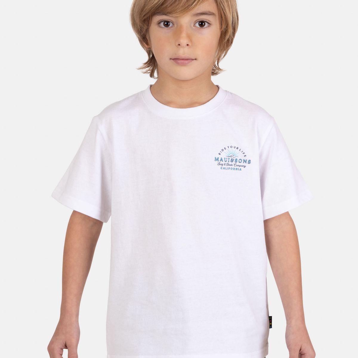 MAUI AND SONS - Polera MC HelioX Blanco Infantil Maui And Sons