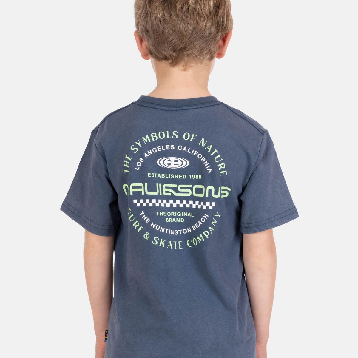 MAUI AND SONS - Polera MC IslaFlow Azul Infantil Maui And Sons