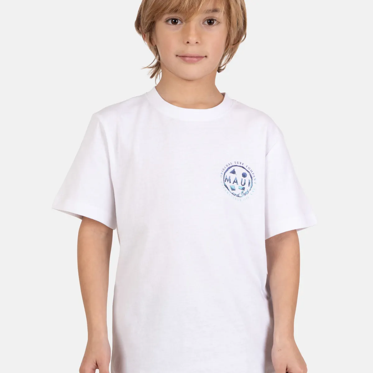 MAUI AND SONS - Polera MC WaveBorn Blanco Infantil Maui And Sons