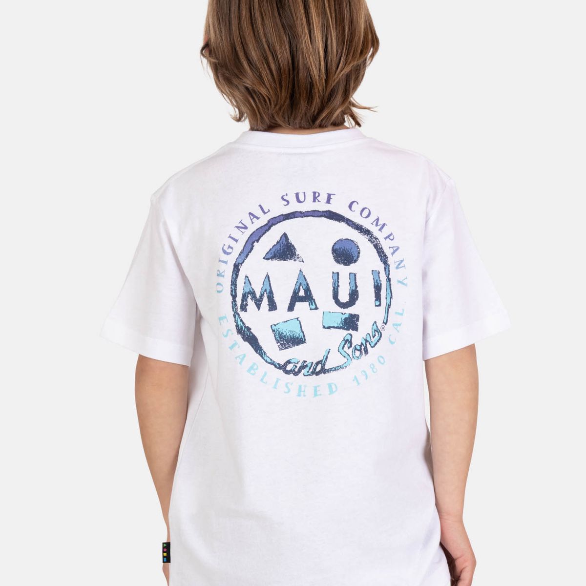 MAUI AND SONS - Polera MC WaveBorn Blanco Infantil Maui And Sons