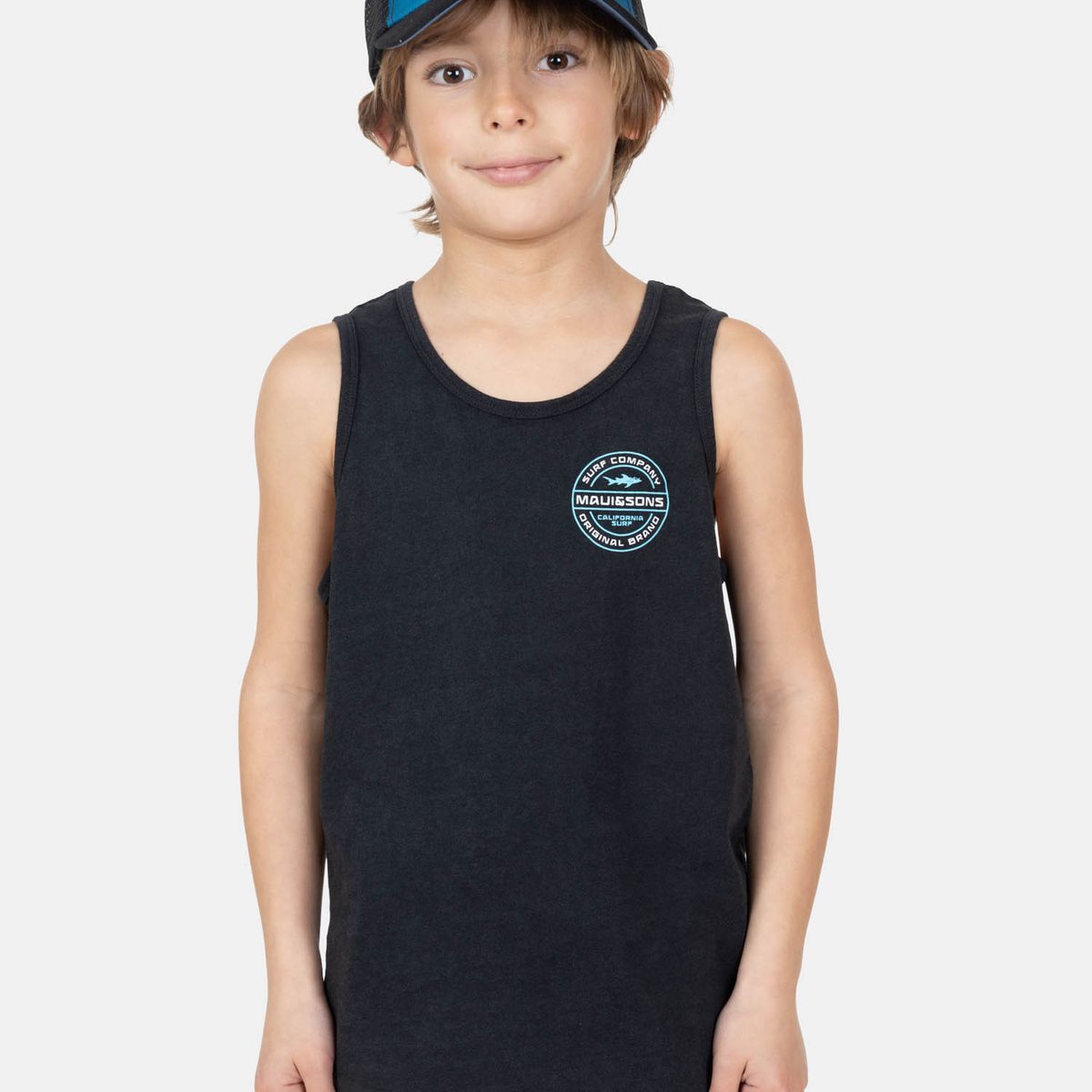 MAUI AND SONS - Polera SM Pumix Negro Infantil Maui And Sons