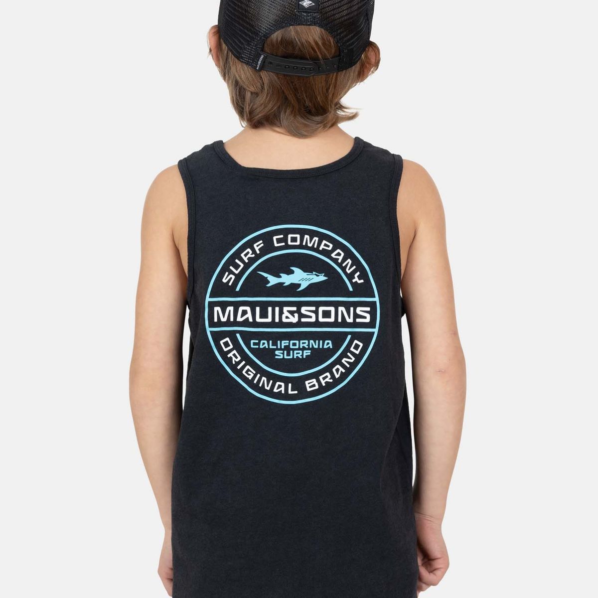 MAUI AND SONS - Polera SM Pumix Negro Infantil Maui And Sons