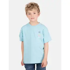 MAUI AND SONS - Polera MC RayGuard Celeste Infantil