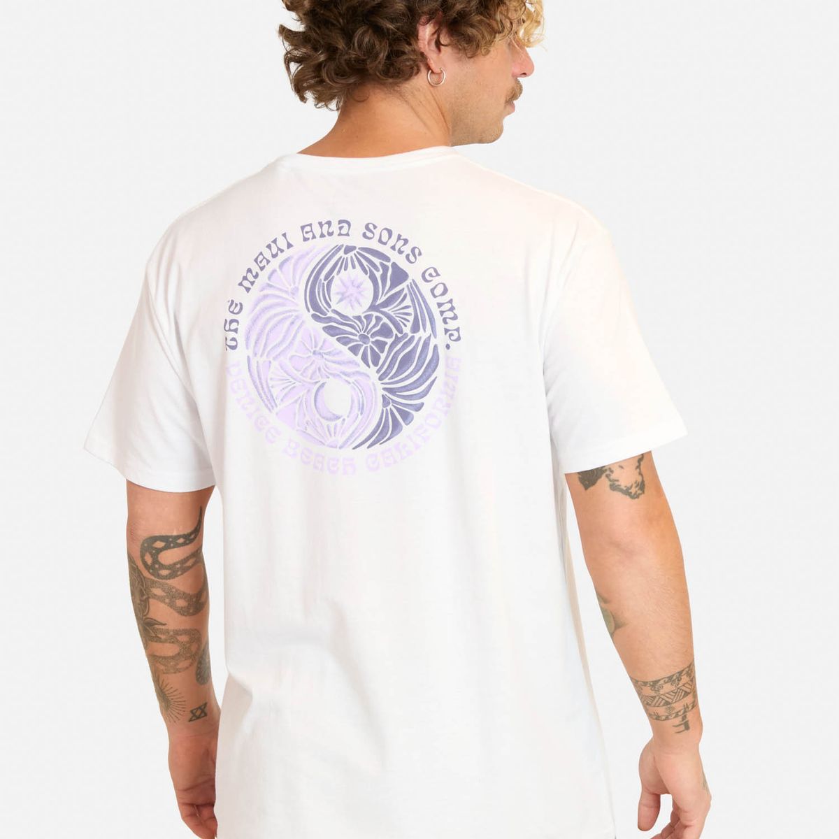 MAUI AND SONS - Polera MC Bazoy Blanco Hombre Maui And Sons