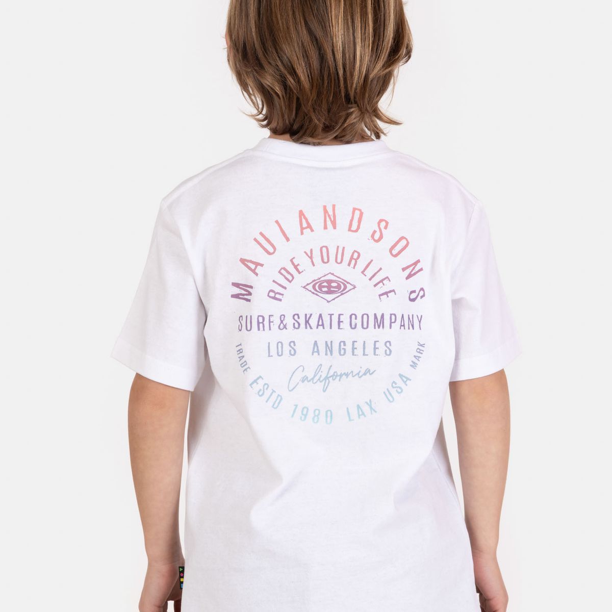 MAUI AND SONS - Polera MC AquaBlast Blanco Infantil Maui And Sons