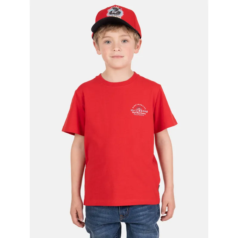 MAUI AND SONS - Polera MC HelioX Rojo Infantil Maui And Sons