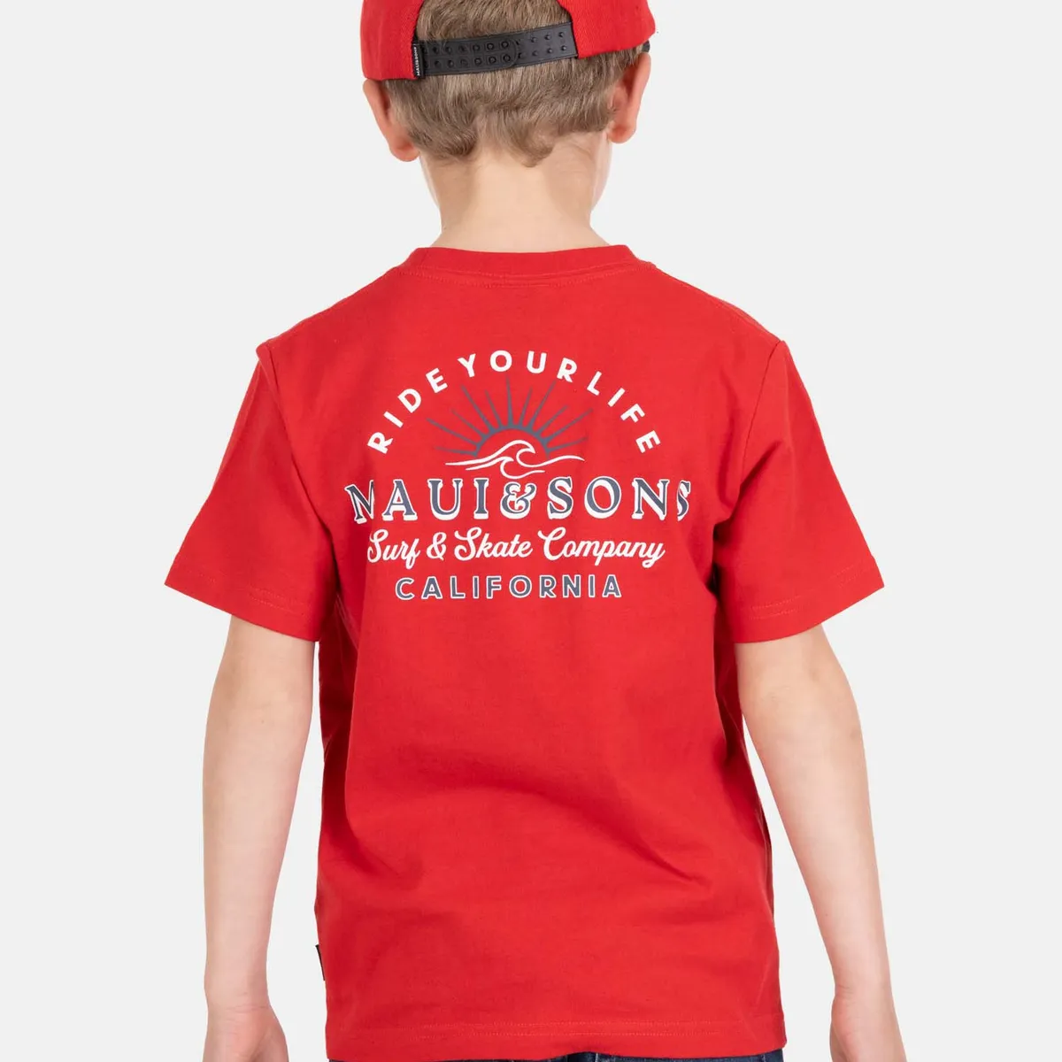 MAUI AND SONS - Polera MC HelioX Rojo Infantil Maui And Sons