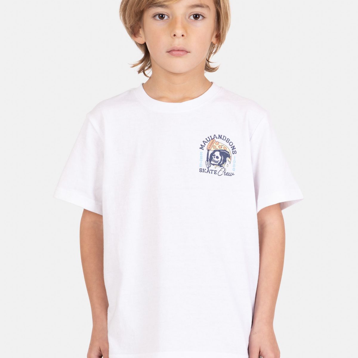 MAUI AND SONS - Polera MC TideFlex Blanco Infantil Maui And Sons