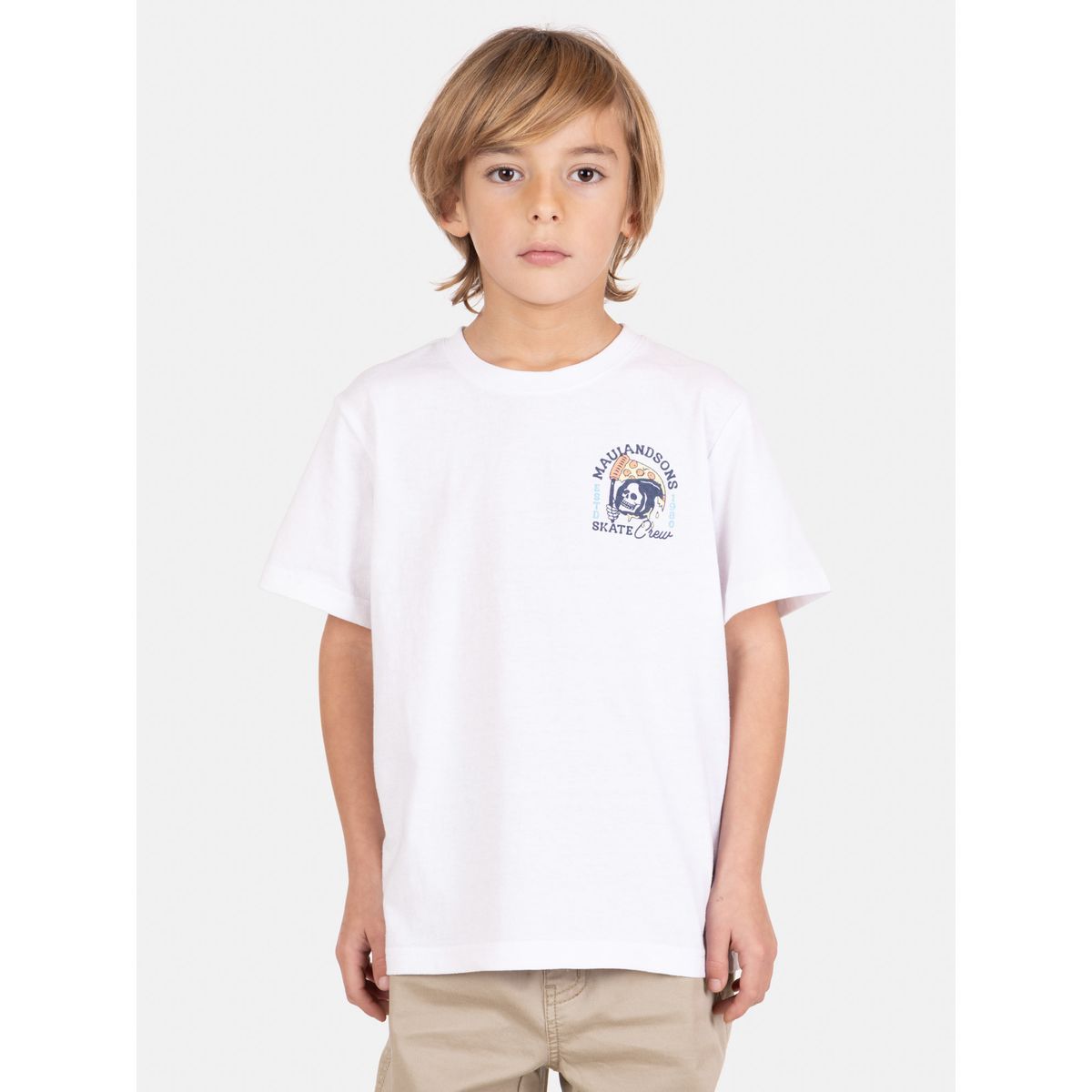 MAUI AND SONS - Polera MC TideFlex Blanco Infantil Maui And Sons