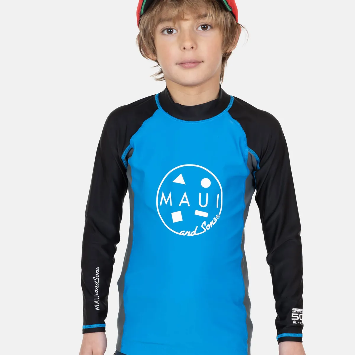 MAUI AND SONS - Polera UVP Haury Azul Infantil Maui And Sons