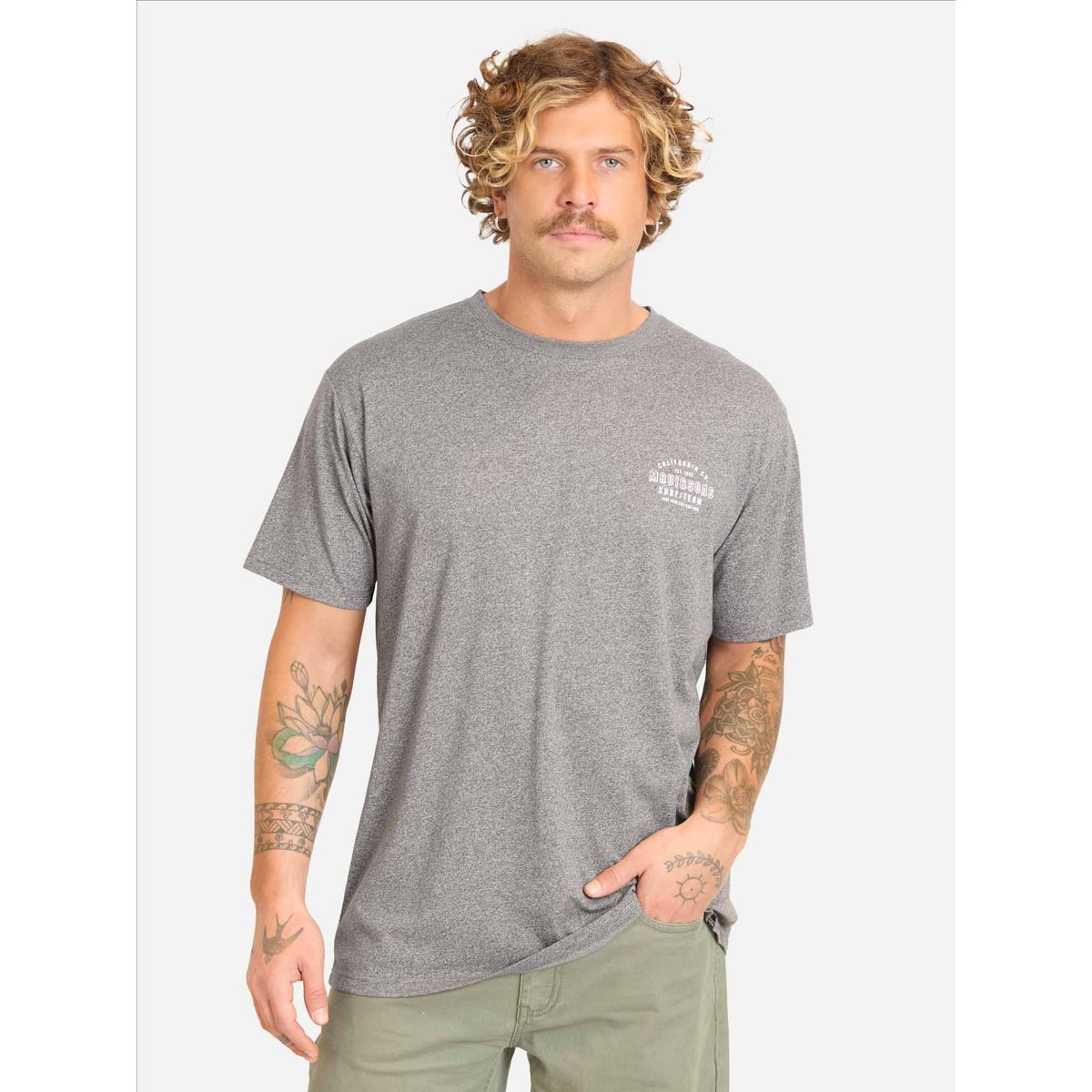 MAUI AND SONS - Polera MC Nekonix Gris Hombre Maui And Sons