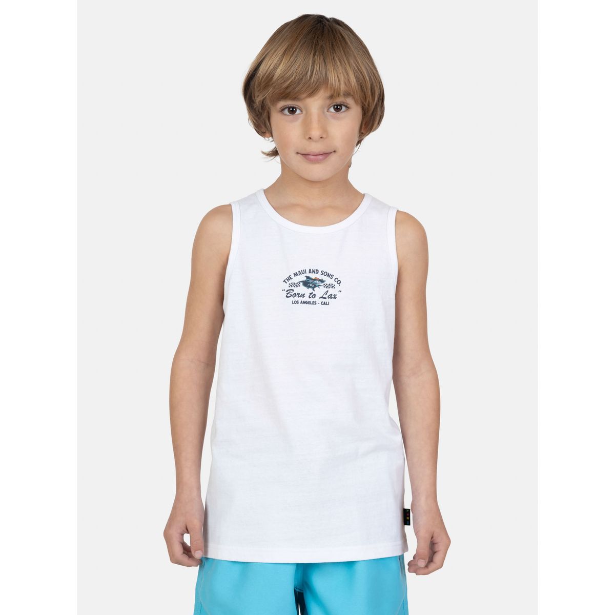 MAUI AND SONS - Polera SM Tikon Blanco Infantil Maui And Sons