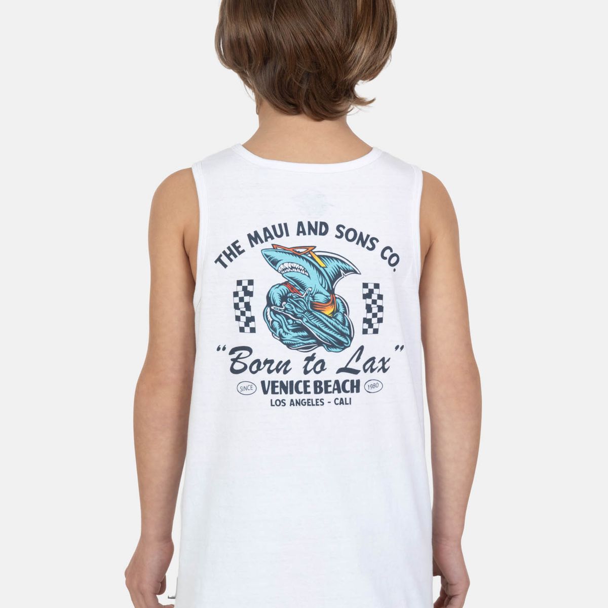 MAUI AND SONS - Polera SM Tikon Blanco Infantil Maui And Sons