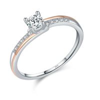 Anillo ilusion compromiso plata 925 ajustable