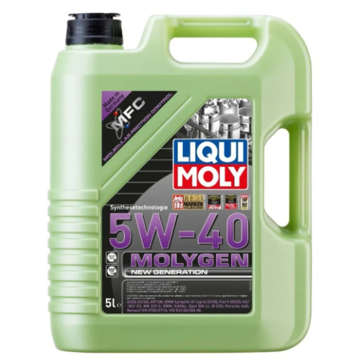 LIQUI MOLY - Aceite Motor Molygen 5w40 Liqui Moly 5 Lts.