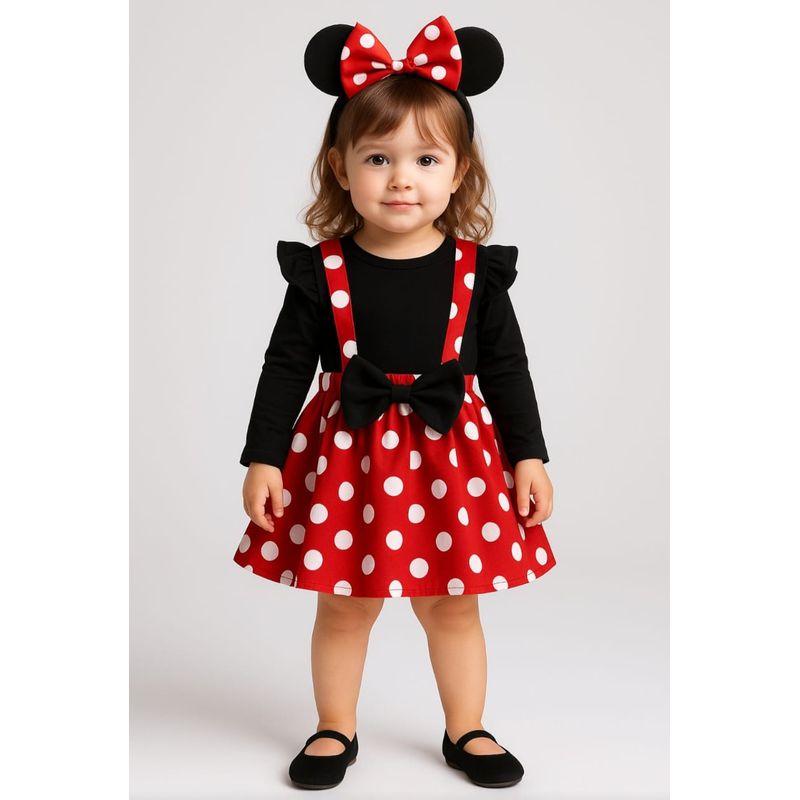 TOPBABY Body Vestido Conjunto Para Bebes Niñas Manga Larga Puntos