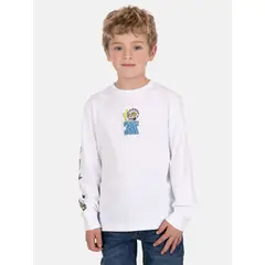 MAUI AND SONS - Polera ML Zafiro Blanco Infantil