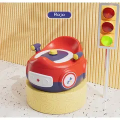 OASIS - Bacinica Entrenador De Baño Auto Valor Rojo