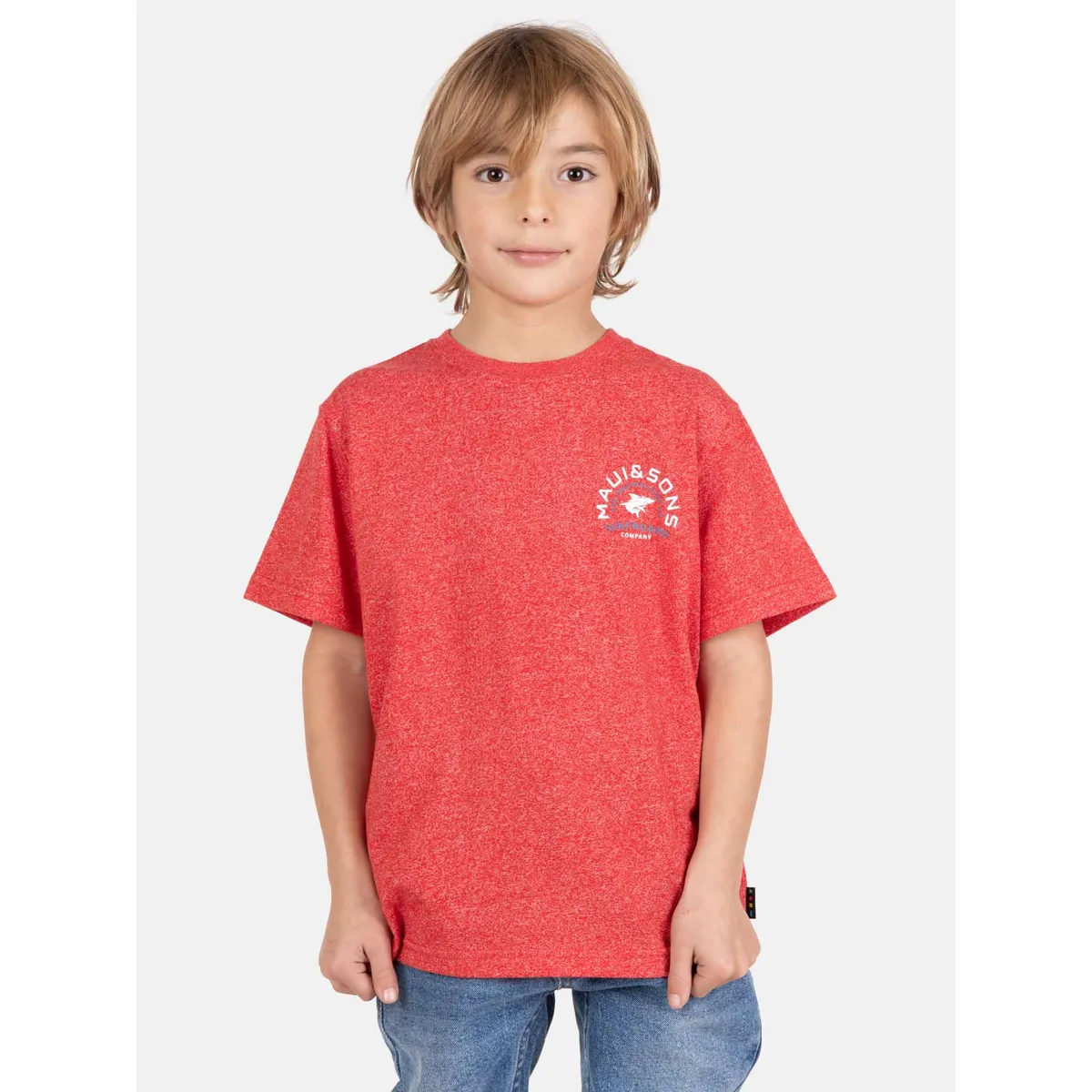 MAUI AND SONS - Polera MC SolVivo Rojo Infantil Maui And Sons