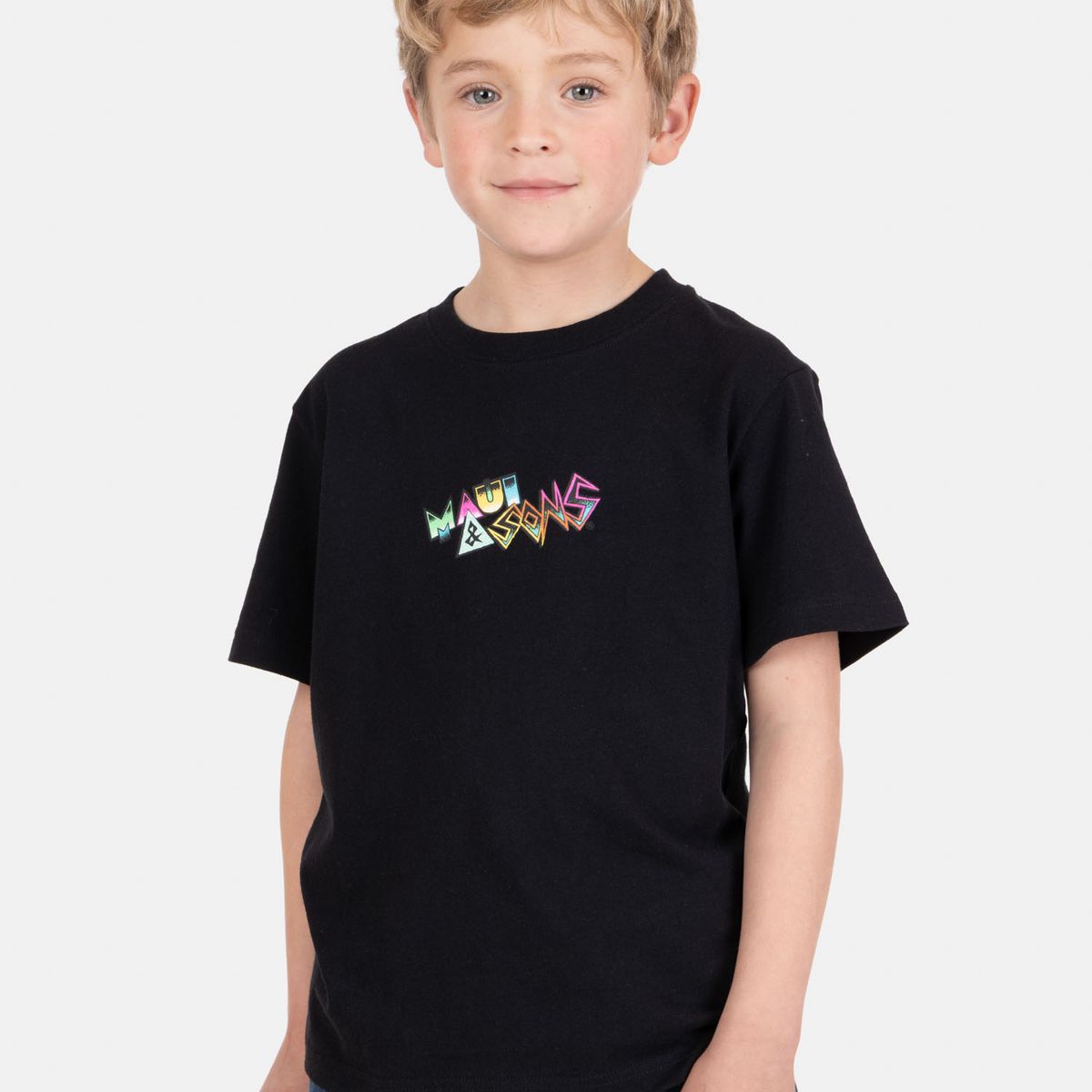 MAUI AND SONS - Polera MC SunBreak Negro Infantil Maui And Sons