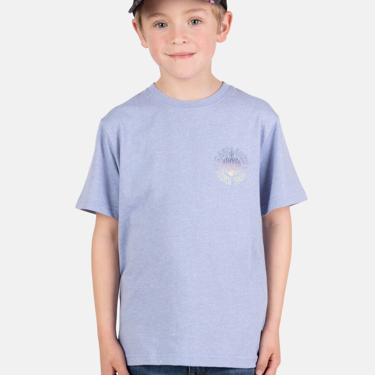 MAUI AND SONS - Polera MC SunTech Morado Infantil Maui And Sons
