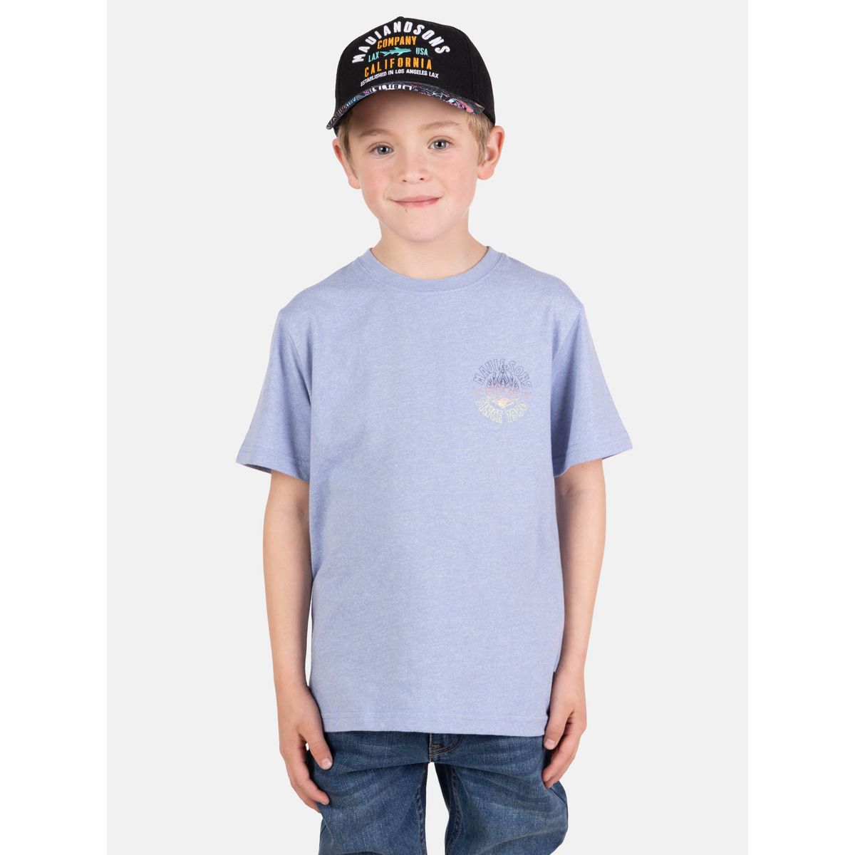 MAUI AND SONS - Polera MC SunTech Morado Infantil Maui And Sons